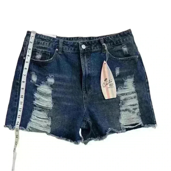 Calí 1850 High Rise Jean Shorts for Women Size 13 - Picture 2 of 9